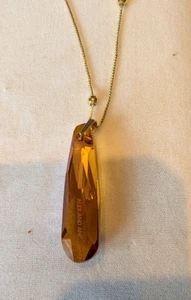 Alex and Ani Amber  crystal infusion Pendant  Bead Necklace 12k G.f. Up To 28 - Picture 1 of 3