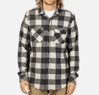 RIP CURL GRID Men's L/S Shirt - Black - Large - NWT - Image 1 of 4