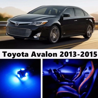 Комплект из 17 светодиодных синих фонарей для салона Toyota Avalon 2013-2015  - Изображение 1 из 4