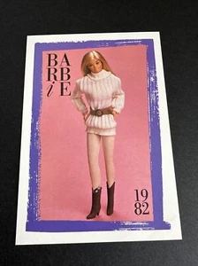Vintage Barbie: First Edition Card Fashion Facts ~ 1982~Barbie Fashion Favorites - Imagen 1 de 2