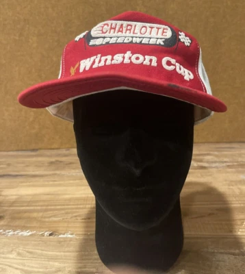 De colección Charlotte Motor Speedway Winston Cup Snapback Trucker Hat Speedweek Foto 1 de 4