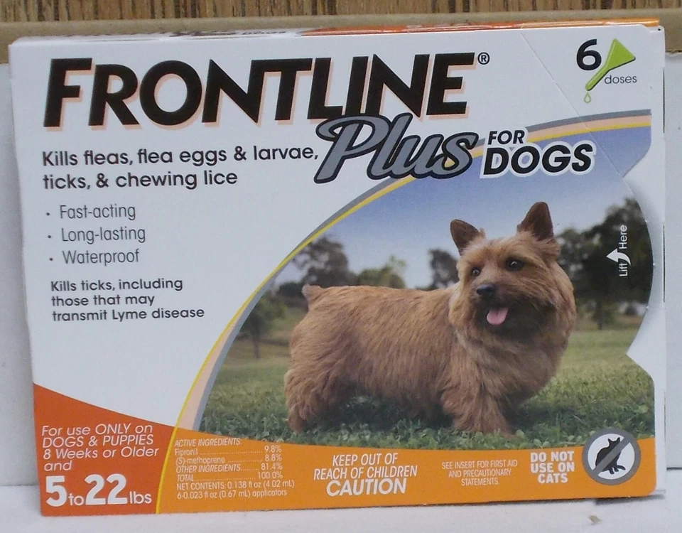 Frontline Plus para perros de 5 a 22 libras 6 dosis (al igual que vende tu veterinario) Foto 1 de 1