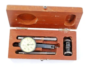 Brown & Sharpe Vintage Dial Test Indicator Set with Original Dark Wooden Box - Picture 1 of 10