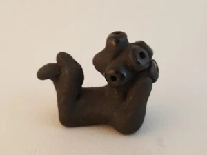 Santa Clara Pueblo schwarze Keramik Schlammkopf Kachina Baby Dorothy Paul Gutierrez - Bild 1 von 9