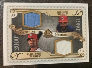 SP Legendary Cuts 2009 - Generations #GM-SP Albert Pujols, Ozzie Smith (MEM) - Imagen 1 de 4