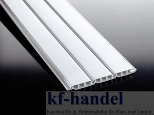 Verkleidungspaneel VP200 weiß Nut- und Feder 200mm Breit 3 m Länge Kunststoff - Bild 1 von 3