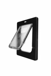 Aussie Pet Doors APD Small Rectangle Cat & Dog Door – Black - Glass & Security - Picture 1 of 5
