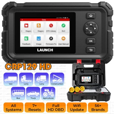 2025 Launch CRP129 HD 24V Diesel Heavy Duty Truck OBD Diagnostic Tool ALL SYSTEMS - Image 1 of 4