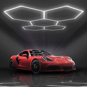 Hexagon Garage Lights LED Honeycomb Light High Brightness LED Light for Garage - Picture 1 of 8