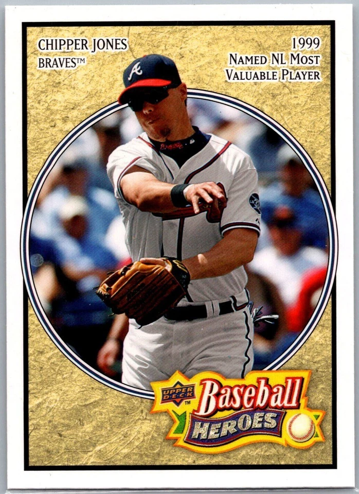 2008 UPPER DECK BASEBALL HEROES CHIPPER JONES ATLANTA BRAVES #6 - Image 1 of 1