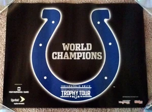 INDIANAPOLIS COLTS 2006 SUPER BOWL WORLD CHAMPIONS HUFEISEN POSTER - SELTEN! - Bild 1 von 1