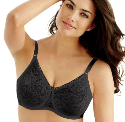 Nuevo con Etiqueta Bali 3432 Sujetador de Encaje y Aros Lisos Talla 40D Foto 1 de 4