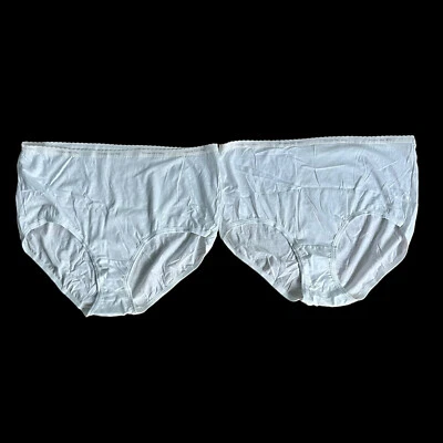 Vtg New Old Stock Hanes Her Way Cotton Panties Comfortsoft White Cotton Size 10  - Image 1 of 4