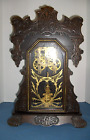 Antique Walnut Waterbury Parlor Mantel Clock Parts Or Repair