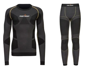 Portwest B171 / B173 Dynamiczna warstwa bazowa powietrza Górne legginsy Termiczne ciepłe chłodzenie Komfort - Zdjęcie 1 z 10
