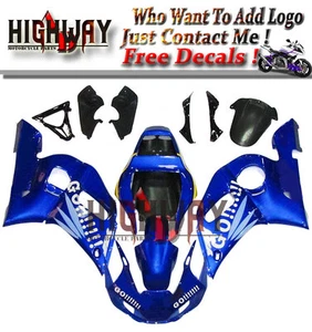 QE Fairings Fit Yamaha YZF R6 98-02 1998-2002 ABS Fairing Kit Bodywork Blue Go!! - Picture 1 of 6