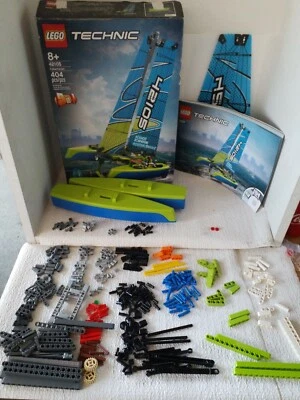 LEGO Technic Catamaran 42105 Model Sailboat Building Kit INCOMPLETE - Image 1 of 4