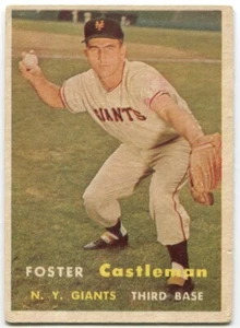 1957 Topps #237 Foster Castleman New York Giants - Picture 1 of 2