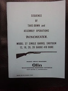 Winchester model 37 manual approved by Winchester 35 yrs ago - Picture 1 of 2