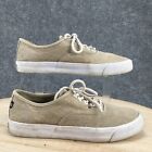 Nautica Shoes Mens 9.5 Landen Sneakers Brown Canvas Lace Up Low Top Round Toe