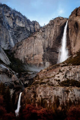 Yosemite Falls In Yosemite Valley Landscape Wall Art Home Decor - POSTER 20x30 - Image 1 of 3