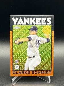 2021 Topps Clarke Schmidt RC 1986 TOPPS CHROME SILVER PACK ORANGE 2/25 #86TC-22 - Picture 1 of 2