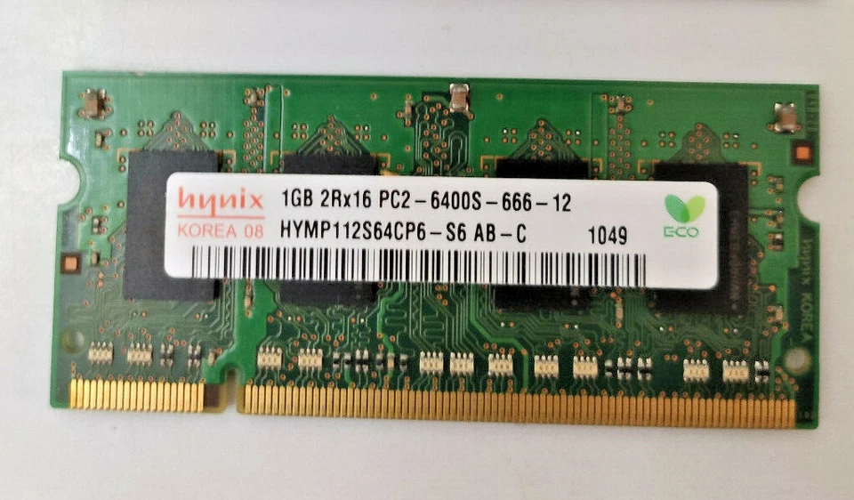 RAM 1GB DDR2 LAPTOP PC2-5300S 667Mhz SODIMM Notebook Portatile - Immagine 1 di 1