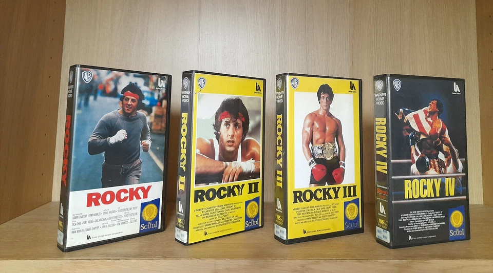 ROCKY 1 2 3 4 _ VHS Warner Bros _ EDIZIONE ITALIANA - Immagine 1 di 2