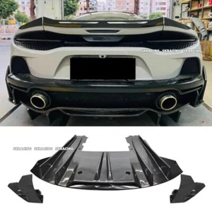 Dry Carbon Fiber Rear Bumper Lip Diffuser Body kit For 19-2023 McLaren GT Coupe - Picture 1 of 14