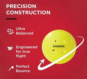 x6 Gamma Photon Outdoor Pickleballs Pickleball balls Pickle visibility Franklin - Picture 1 of 12