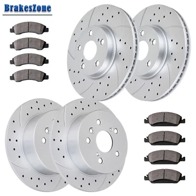 Fit for Toyota Camry 2012 2013 2014-2017 Front Rear Brake Rotors Pads Brakes - Image 1 of 4