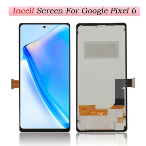 Marco negro de repuesto de pantalla táctil LCD pequeña Incell para Google Pixel 6 - Imagen 1 de 8