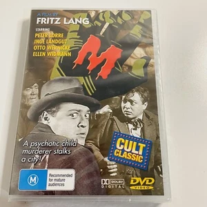 M - A Film By Fritz Lang DVD All Regions PAL Rated M Pete Lorre Inge Landgut - Picture 1 of 8