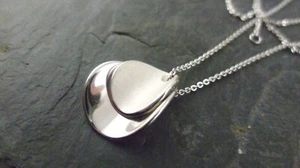 Kette mit Anhängern Design moderne Form 925er Sterling Silber - Picture 1 of 5