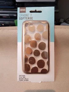 HEMA Softcase iPhone 7 Coque Arrière Souple transparent OR - Picture 1 of 2