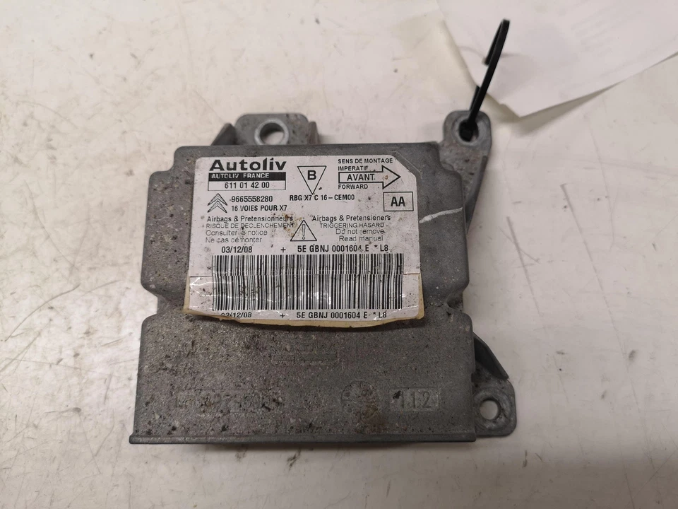 Centralina airbag CITROËN C5 III Break TD 9665558280 2.7 Diesel 2010 28648311 - Immagine 1 di 4