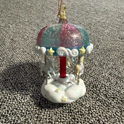 De colección 1996 Matrix Muérdago Colección Mágica Carrusel Caballo Adorno de Navidad Foto 1 de 4