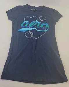 Aeropostale Women's Navy Classic Crew Neck Shirt Size S/P. - Picture 1 of 7