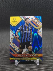 2024-25 Topps Finest UEFA Hakan Calhanoglu /150 Blue Wave Refractor #61 Inter - Picture 1 of 3