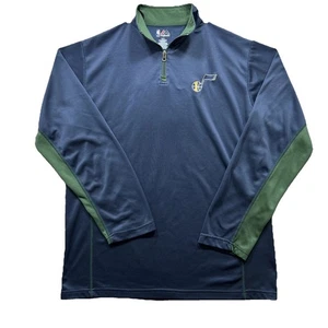 Camisa Utah Jazz NBA Azul 1/4 Cremallera Manga Larga Para Hombre’s M Majestic Atlética - Imagen 1 de 10