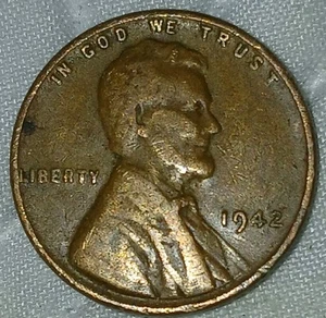 1942 LINCOLN WHEAT PENNY NO MINT MARK DDR EXTRA FINE - Picture 1 of 3