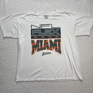 Vintage Zubaz NFL Flex Miami Single Stitch T-Shirt Gr. XL 1993 - Bild 1 von 10