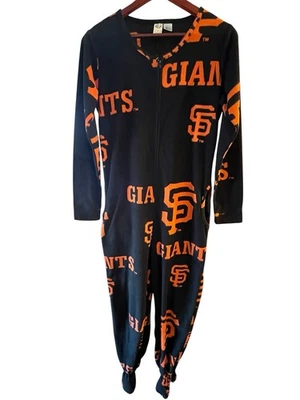 Pijama de una pieza de los Gigantes de San Francisco adulto concepto medio deporte footie pijama Foto 1 de 4