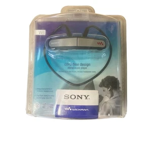 Sony Walkman NWZ-W202 nero 2 GB lettore multimediale digitale 2009 sigillato retrò - Foto 1 di 2
