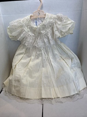 Vestido DE COLECCIÓN SYLVIA WHYTE 2T Cremallera Trasera MARFIL TAFETÁN ENCAJE Desfile Boda Foto 1 de 4