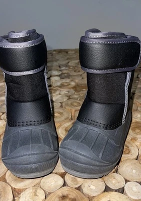 Cat & Jack Toddler Boys  ThermoLite Waterproof Lenny Snow Boots SZ 6 Black  New - Image 1 of 4