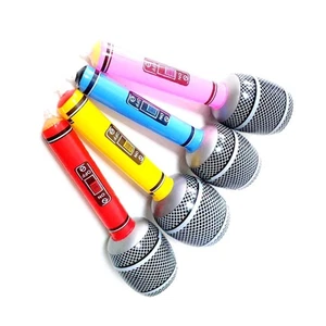 12 Pcs Inflatable Microphone Child Toy Prop for Party Blow up Instruments - Picture 1 of 12