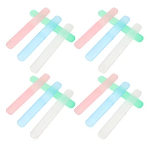 Contenedor de cepillo de dientes de viaje portátil de 16 piezas soporte de pasta de dientes de plástico - Imagen 1 de 12