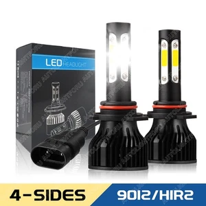 4-Side 9012 HIR2 LED Headlight Kit Bulb High/Low Beam White 80000LM Super Bright - Picture 1 of 11