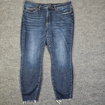 Judy Blue Tummy Control Skinny Jeans Womens 20W Dark Wash High Rise Stretch READ - Image 1 of 4